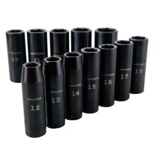 craftsman – juego de dados de impacto métrico 1/2"