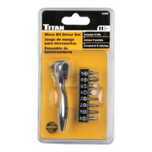 titan — destornillador mini con puntas 1/4″