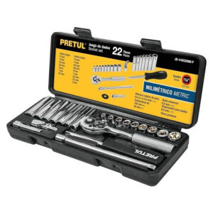 pretul — juego de dados y accesorios 1/4" métricos